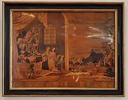 Marquetry picture, Germany 1776