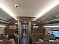 Interior of CR300AF first class