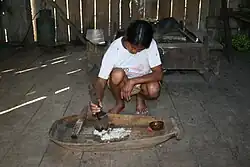 Inside a traditional house