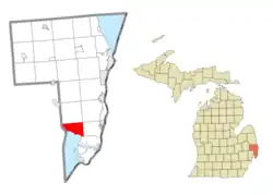Location within St. Clair County