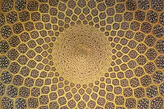 The dome of Sheikh Lotfollah Mosque, Isfahan