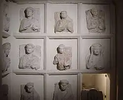 Examples of Palmyrene loculi (from the Istanbul Archaeological Museum)