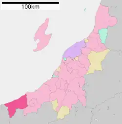 Location of Itoigawa in Niigata