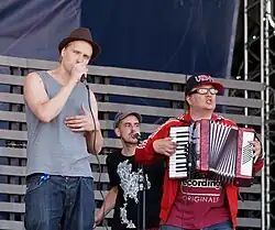 Jätkäjätkät performing at the Pori Jazz festival in 2010