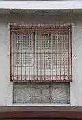 Details of a window in the first level of the Romualdez Mansion