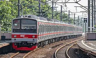 205 series EMU entering Gondangdia Station