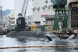 JS Tōryū fitting out on 4 October 2020.