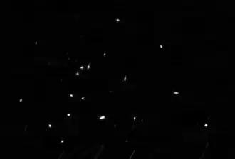 18 images of same target star HD 84406 by the 18 unfocused mirror segments.