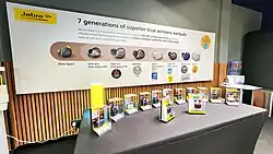 Jabra's lineup of wireless earbuds in Sep 2023.