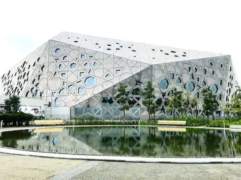 The Sheikh Jaber Al-Ahmad Cultural Centre, the largest cultural complex in both the State of Kuwait and the Middle East.