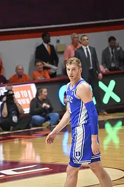 Basketball player for the Blue Devils at Cassell Coliseum