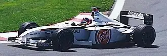 Jacques Villeneuve driving the BAR 003 at the 2001 Canadian Grand Prix.