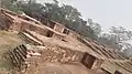Jagaddala Mahavihara is the only Buddhist vihara identified & excavated in Bangladesh which has a rooftop of around 60 cm thickness.