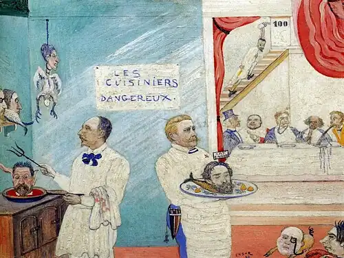 The Dangerous Cooks (1896), oil on panel, 38 × 46 cm, private collection