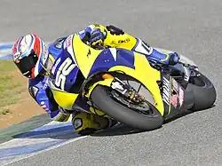 James Toseland, riding the Yamaha Tech 3 at the 2008 tests in Jerez, Spain.