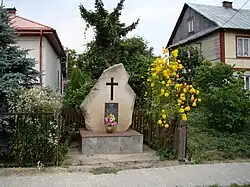 A memorial to the inhabitants of Janówka murdered by the Nazis on 19 May 1942
