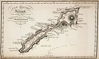 Scoresby's map of 1820 with Egg Island