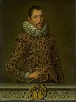 Jan Pieterszoon Coen (1587–1629), the founder of Batavia, was an officer of the Dutch East India Company (VOC), holding two terms as its Governor-General of the Dutch East Indies