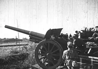 A Type 14 10 cm cannon 1932