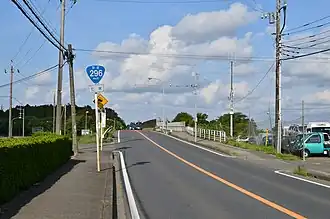 Japan National Route 296 in Nanae,Tomisato city,Chiba.JPG
