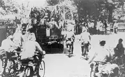 Image 61Japanese bicycle infantry move through Java during their occupation of the Dutch East Indies. (from History of Indonesia)