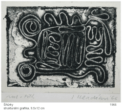 Cords (structural print), 9,5 × 12 cm, 1966