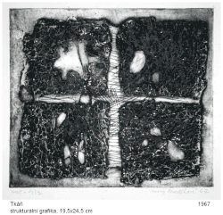 Tissue (structural print), 19,5 × 24,5 cm, 1967