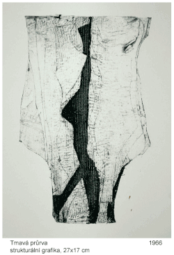 Dark chasm (structural print)), 27 x 17 cm, 1966