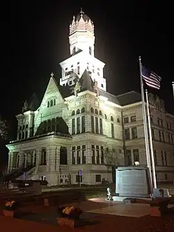Jersey County Courthouse, downtown