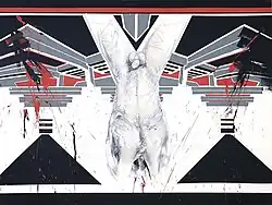 From the cycle Hanged Men (drawing, acryl) 160 x 240 cm, 2013–2014