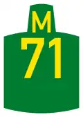 Metropolitan route M71 shield