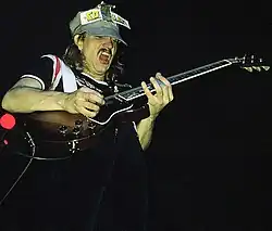 Joe Walsh playing the guitar