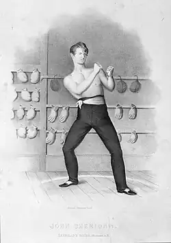 John Sheridan, proprietor of Sheridan's Gymnasium, 1842-1843