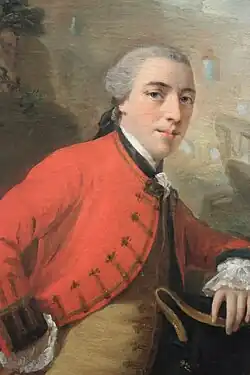 John Burgoyne, painted in Rome in 1758