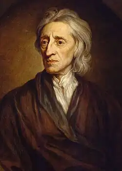 Oil painting of a man with gray hair wearing a brown attire