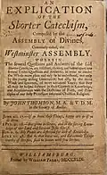 1749 John Thomson's Explication of the Shorter Catechism