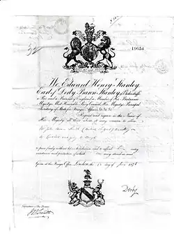 British Passport 1876