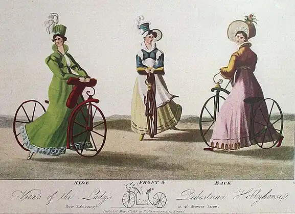 Johnson’s Ladies’ Walking Machine, sold in London 1818–1819