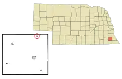 Location of Cook, Nebraska
