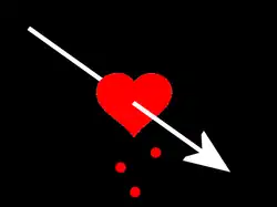 Thomas Nichols "had in his flag a dart and a bleeding heart." - Boston News Letter of August 12, 1717[45]