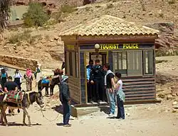 Image 33Tourist police kiosk at Petra (from Tourism in Jordan)