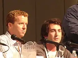 McG and Josh Schwartz at a media panel