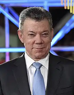 Juan Manuel Santos, former president of Colombia and recipient of the 2016 Nobel Peace Prize