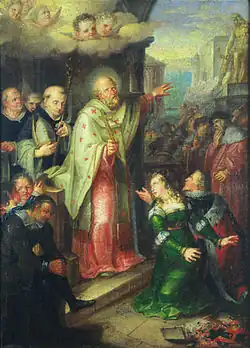 Baptism of Borivoj I by Saint Methodius