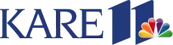 The letters K A R E next to a stylized 11 with the NBC peacock superimposed in the lower right.