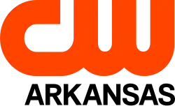 The CW network logo in red-orange with the word "Arkansas" in black below it.