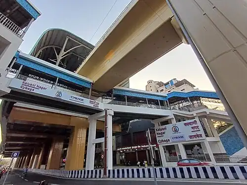 Kalyani Nagar metro photo taken from the North side