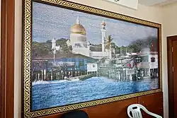 An artwork on display