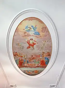 Ceiling of the Capuchin cloister, Church of St Anne, Zug (2023) by Elena Ternovaja