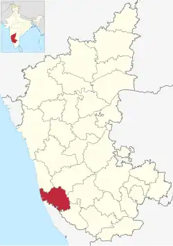 Location in Karnataka